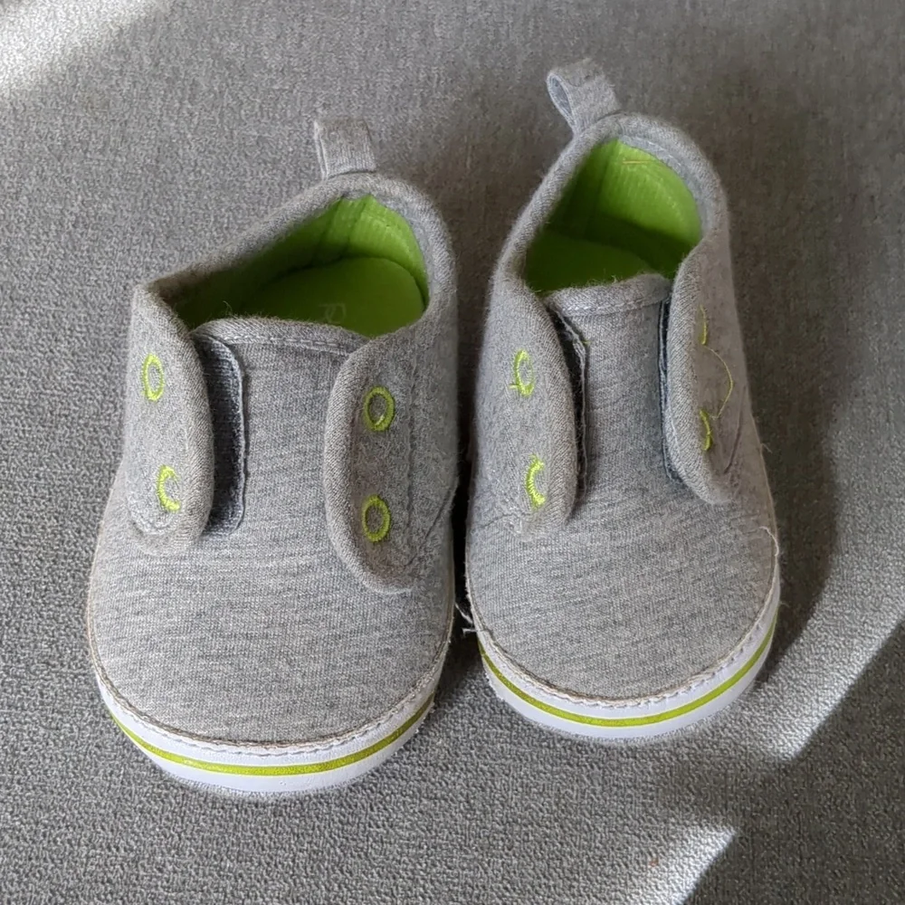 Gray Baby Booties 9 Month